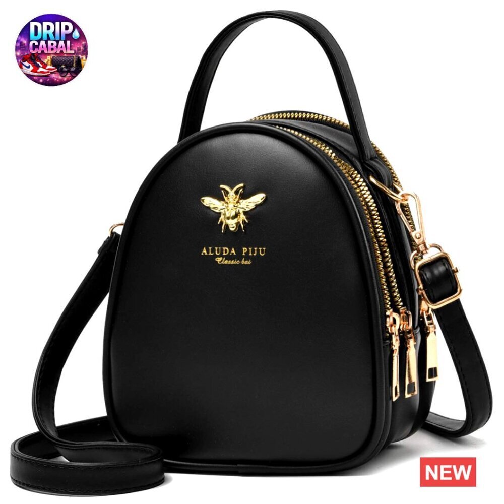 Stylish Crossbody Bag Small Messenger Purse Adjustable Strap Faux Leather
